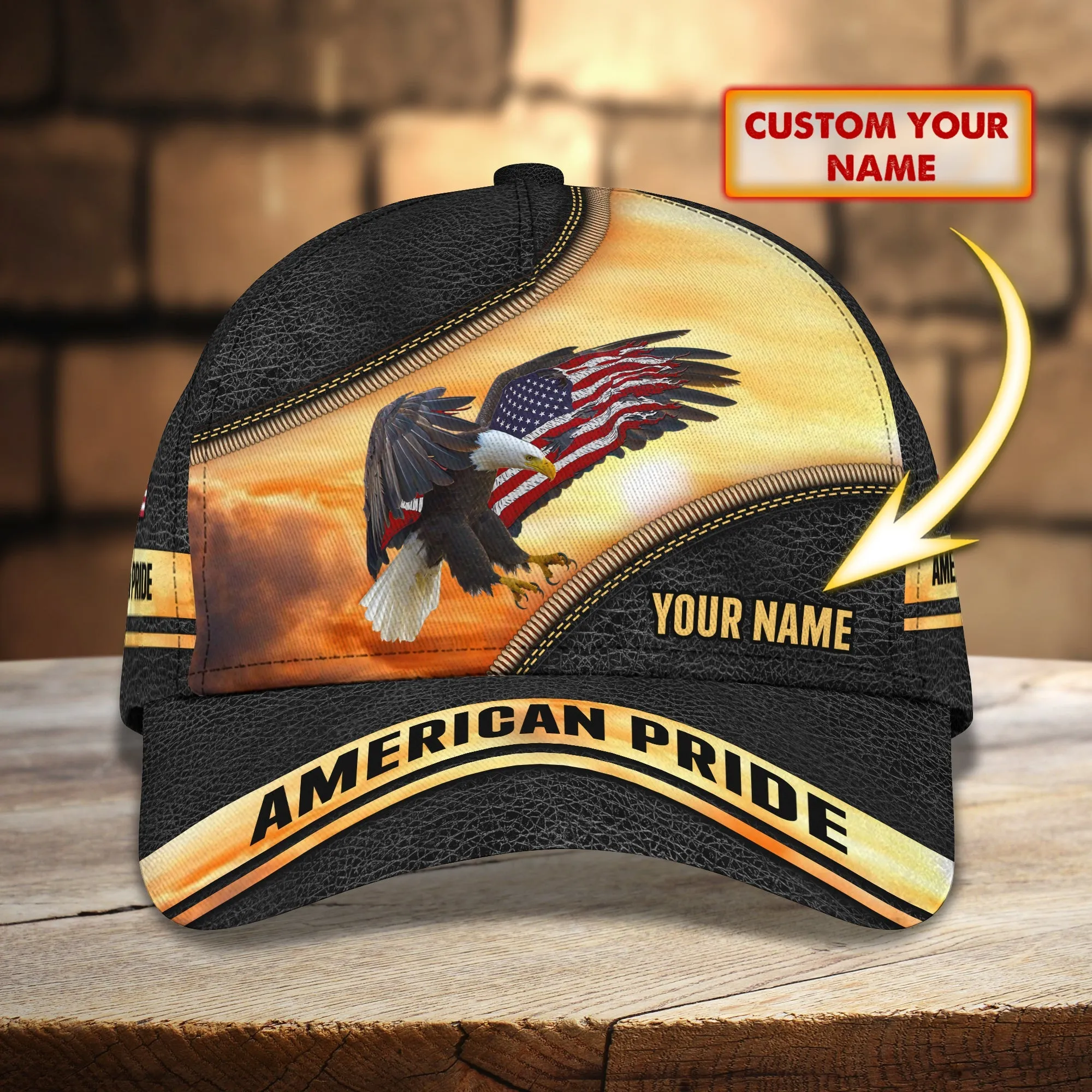 3D Classic Cap American Pride Cap 02 Namashops