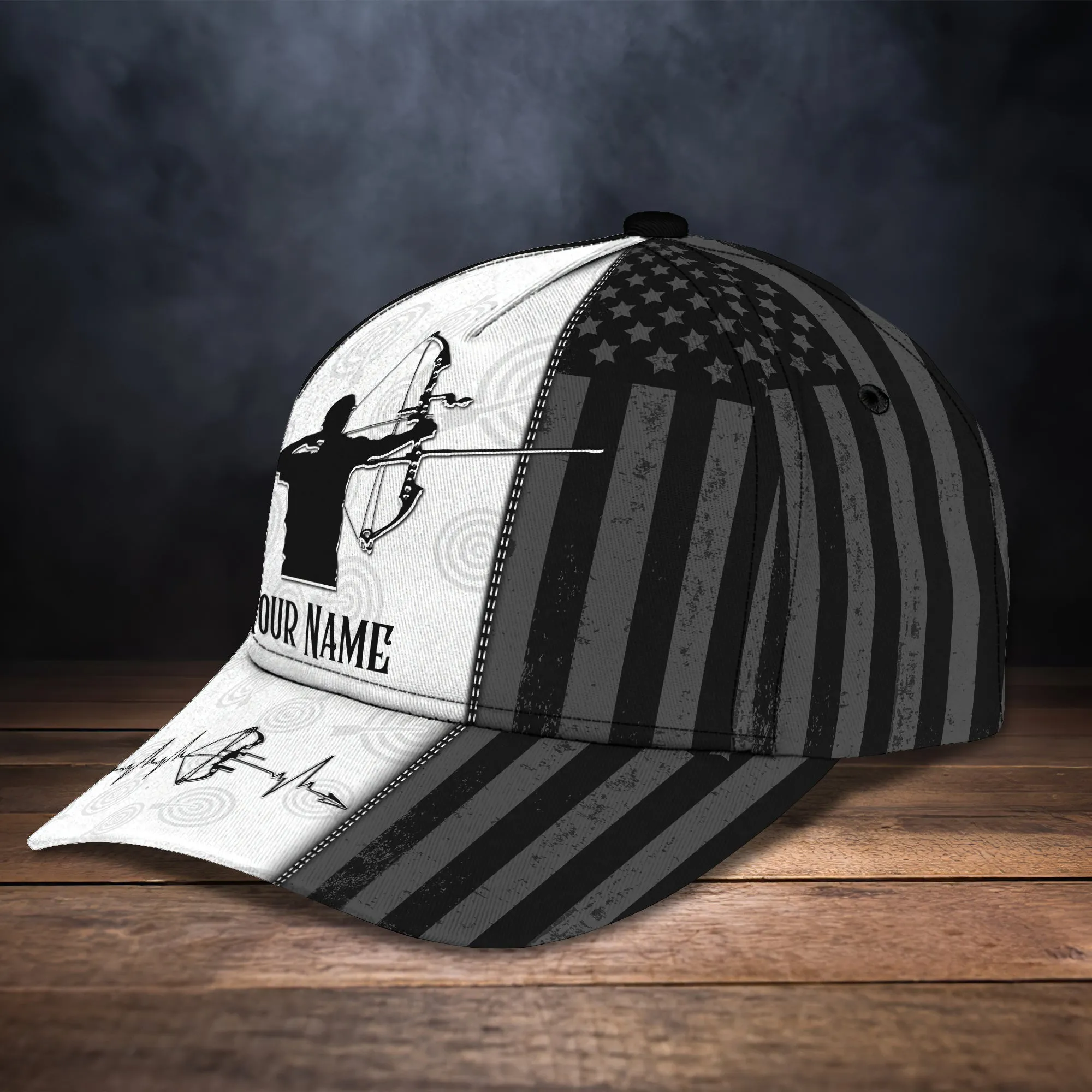 3D Classic Cap Archery Personalized Name Cap 03 Namashops