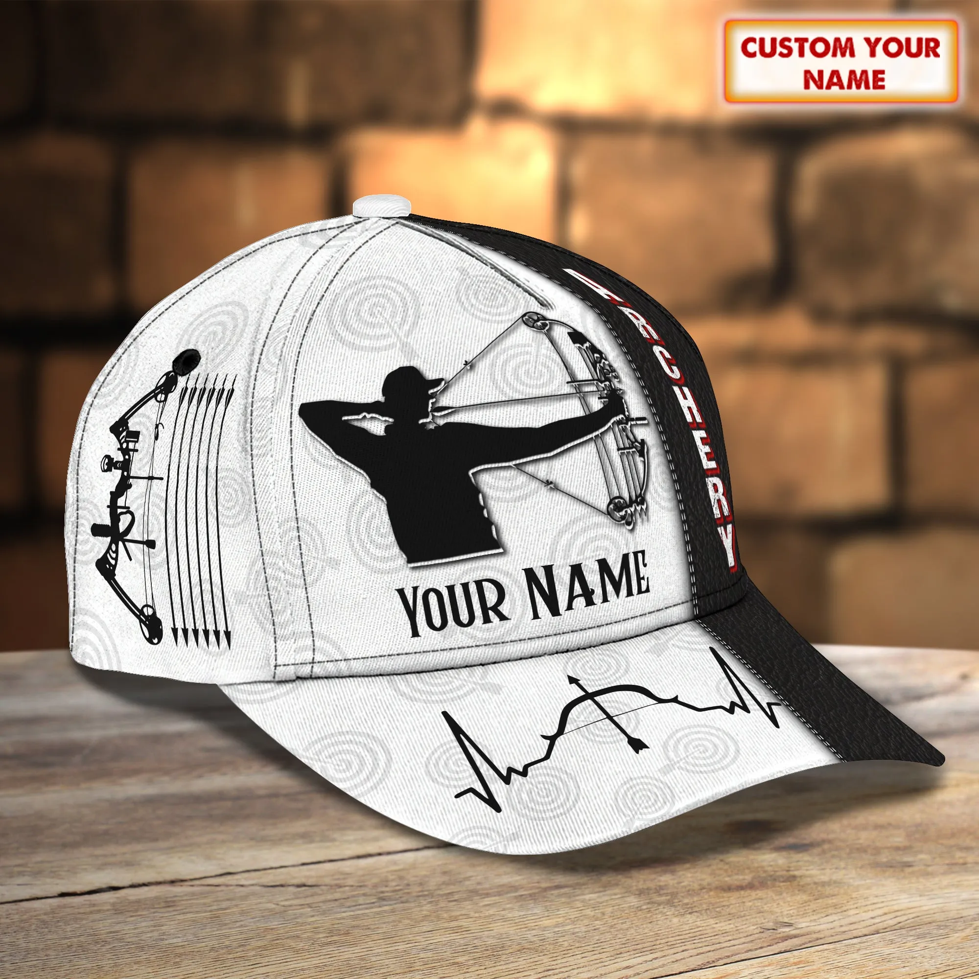 3D Classic Cap Archery Personalized Name Cap 77 Namashops