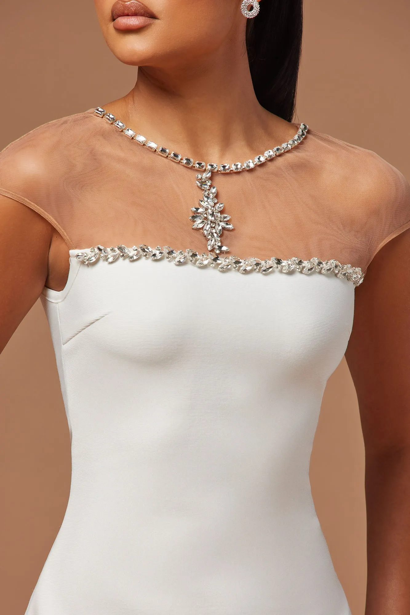 Angelique Bandage Mini Dress - White