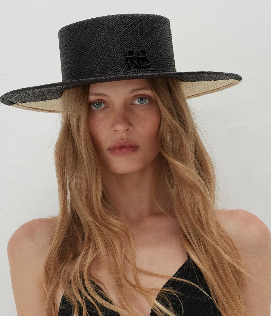 Bi-Color Boater Hat