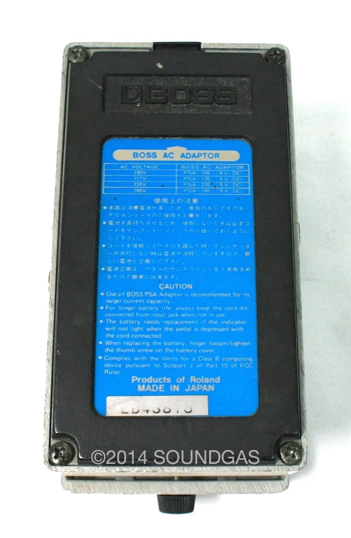 BOSS DD-3 DIGITAL DELAY - Version 1 / Japan / Long Chip