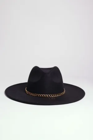 Chain Belt Fedora Hat
