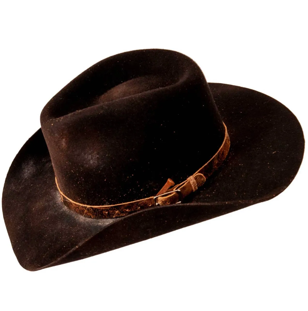 Clint Black Distressed Felt Cowboy Hat