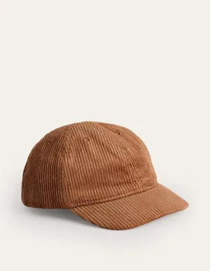 Corduroy Cap-Butterscotch Brown