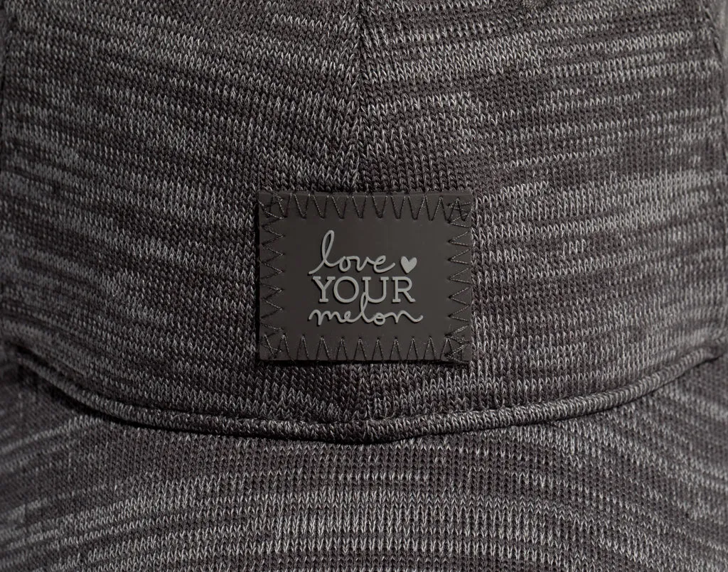 Dark Charcoal and Light Gray Speckled Hero Cap