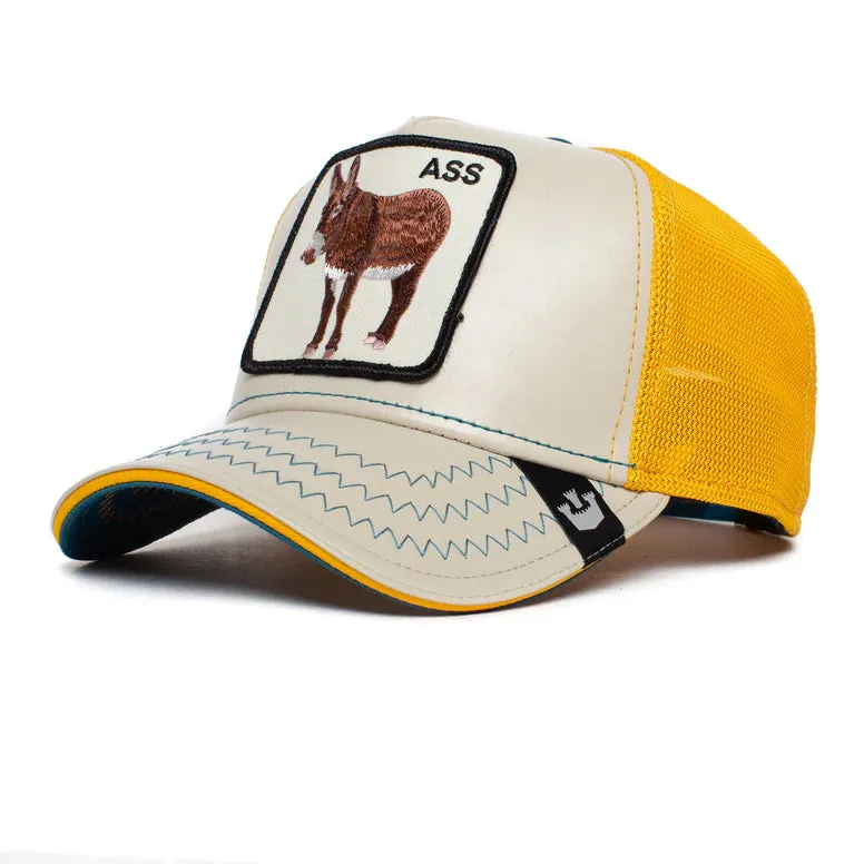 Goorin Bros - Animal Trucker Cap - Ass - "Donkey Hotay" - Khaki/Yellow