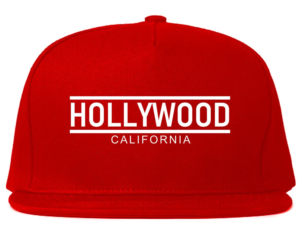 Hollywood California City Lines Mens Snapback Hat