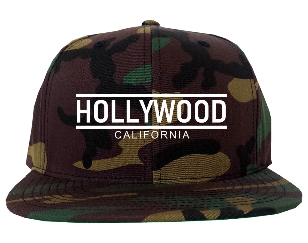 Hollywood California City Lines Mens Snapback Hat