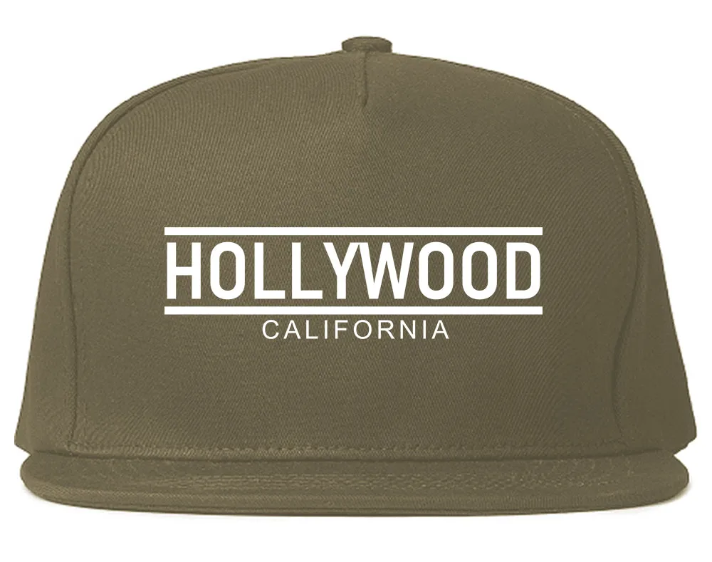 Hollywood California City Lines Mens Snapback Hat