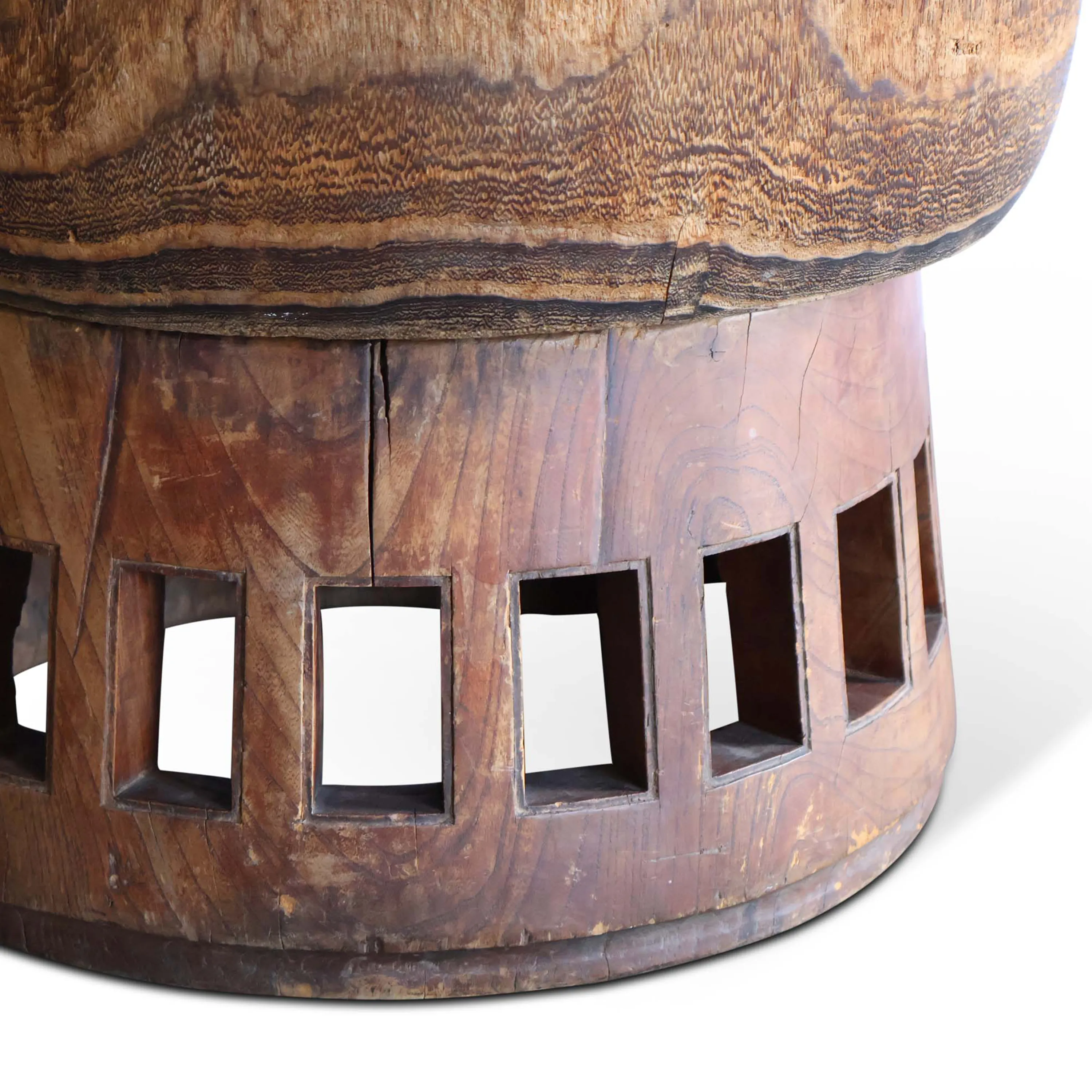 Japanese Wood and Copper Jardinere Hibachi