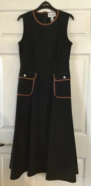 Joseph Ribkoff Sleeveless Dress Black/Tan 222052