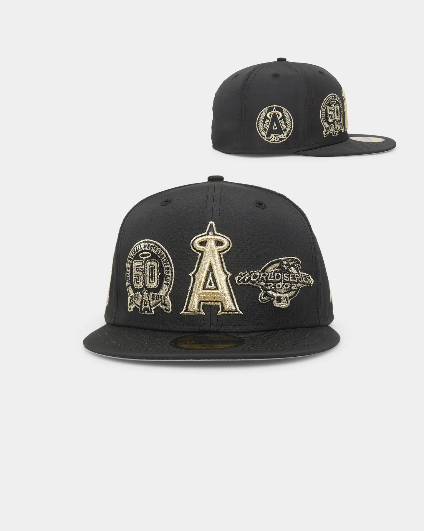 New Era Anaheim Angels 'Black Gold Multi Prolight' World Series 59FIFTY Fitted Black/Gold