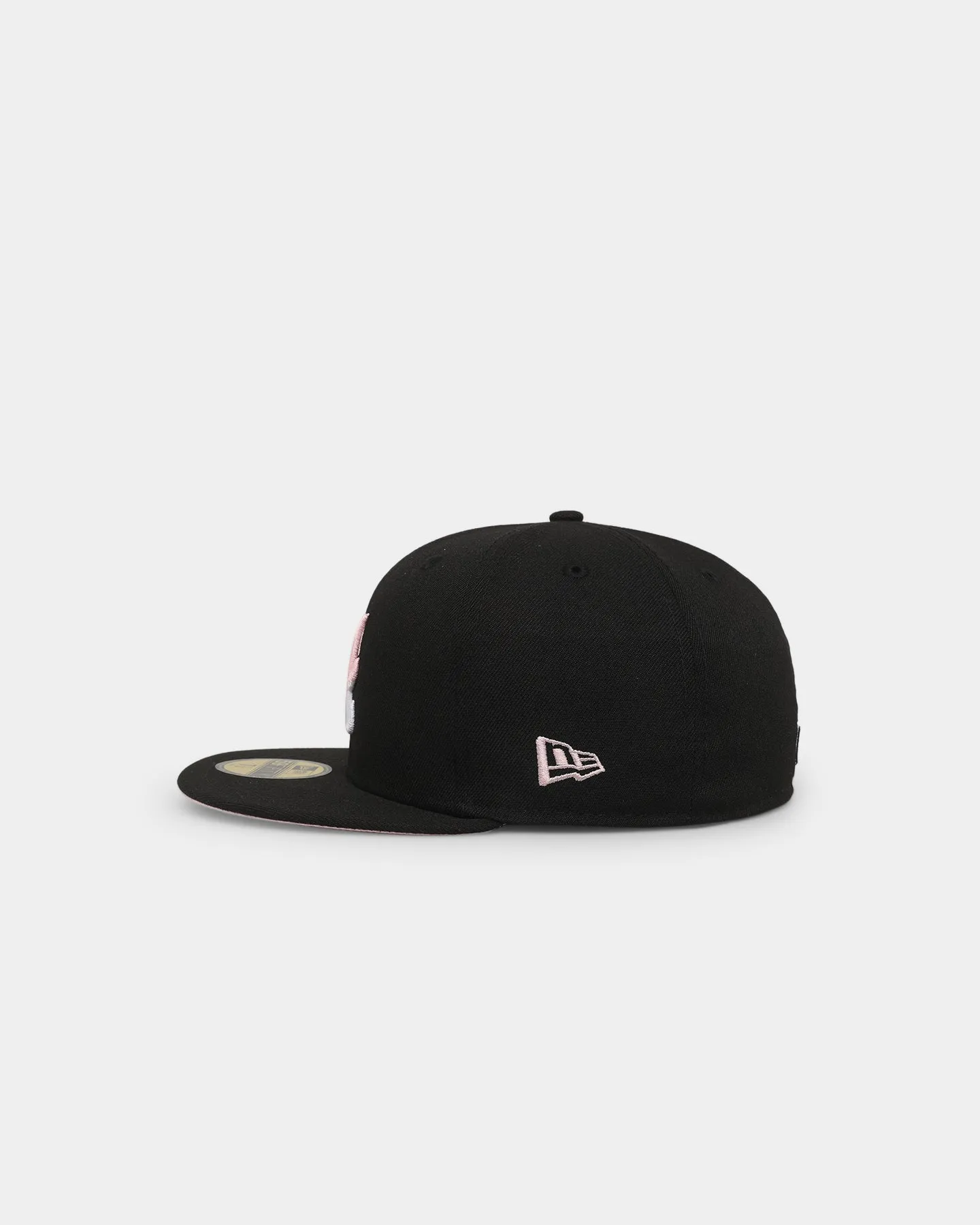 New Era Atlanta Braves 'Pink Drip' 59FIFTY Fitted Black