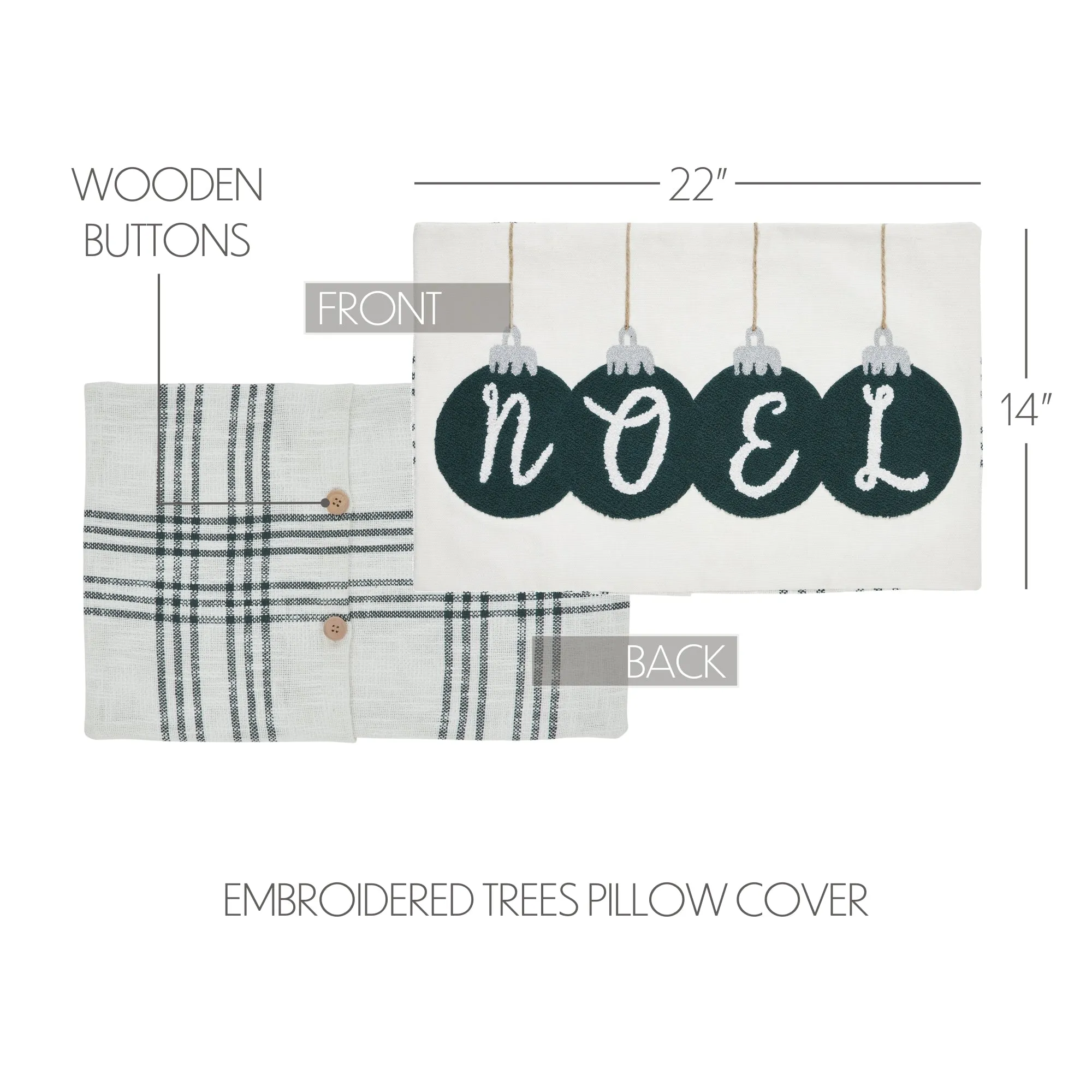 Pine Grove Plaid Noel Pillow