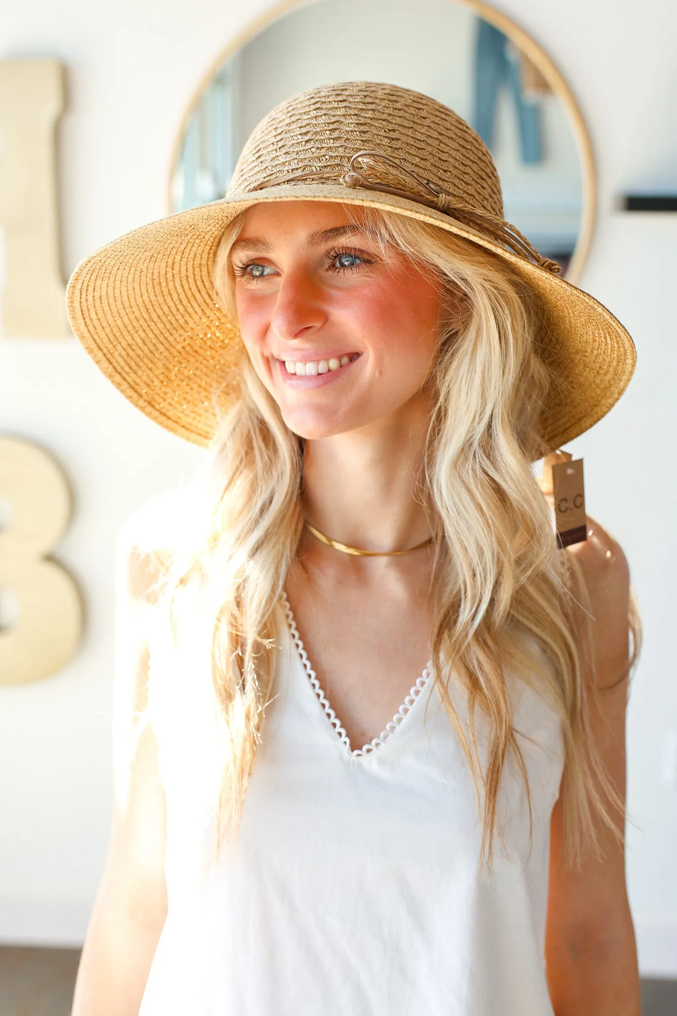 Two Toned Heathered Cloche Hat