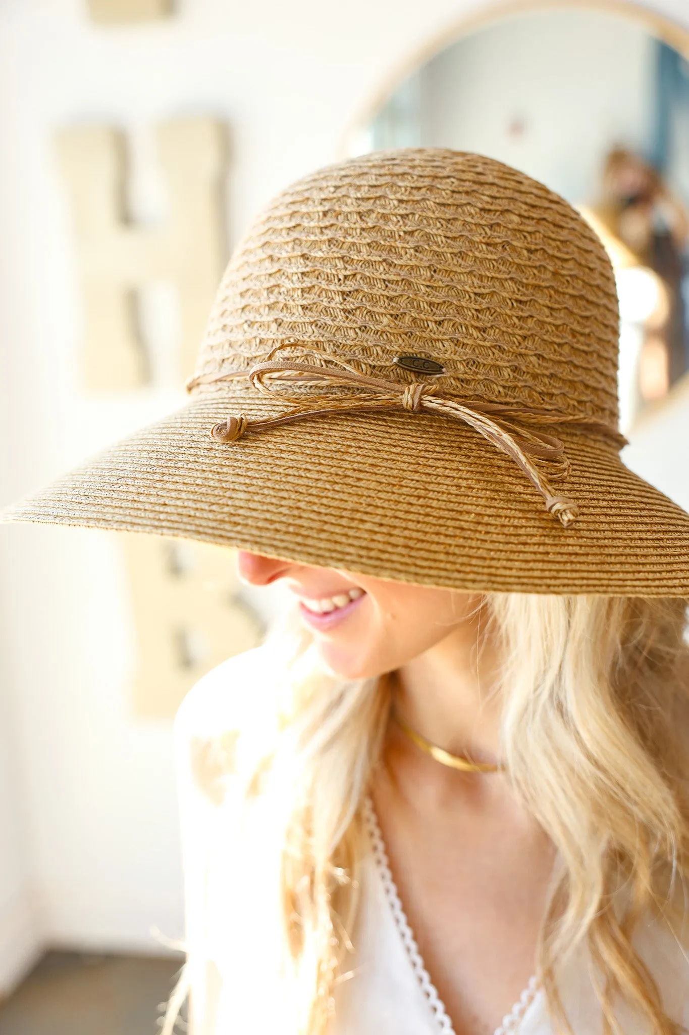 Two Toned Heathered Cloche Hat