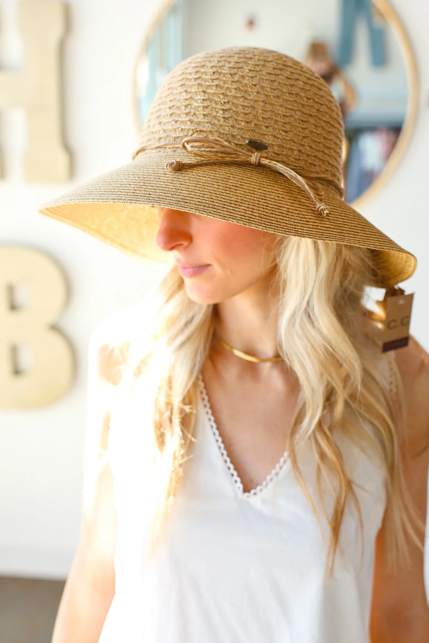 Two Toned Heathered Cloche Hat