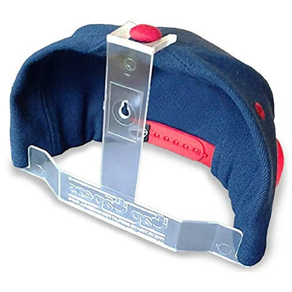 valiant CAP CAPERS - The Ultimate Display For Baseball Caps - ROOKIE Starter Set ( 6 Pcs.) Ballcap Display; Rack for Caps; Wall Mounted Hat Rack; Baseball Cap Storage & Organization; Great for Cap Collectors