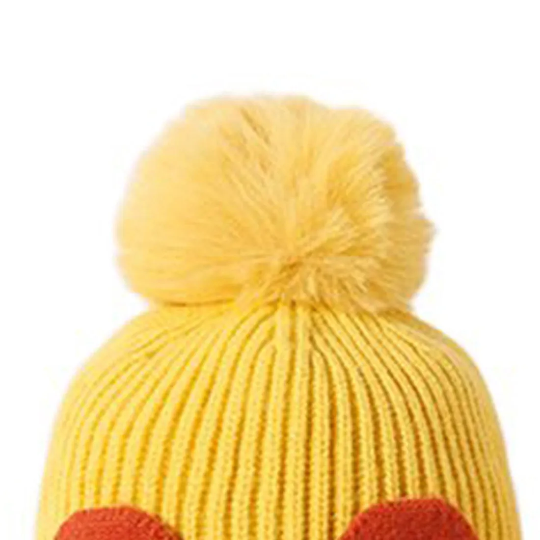 Yellow & Grey Bear Winter Cap & Neck Muffler Set